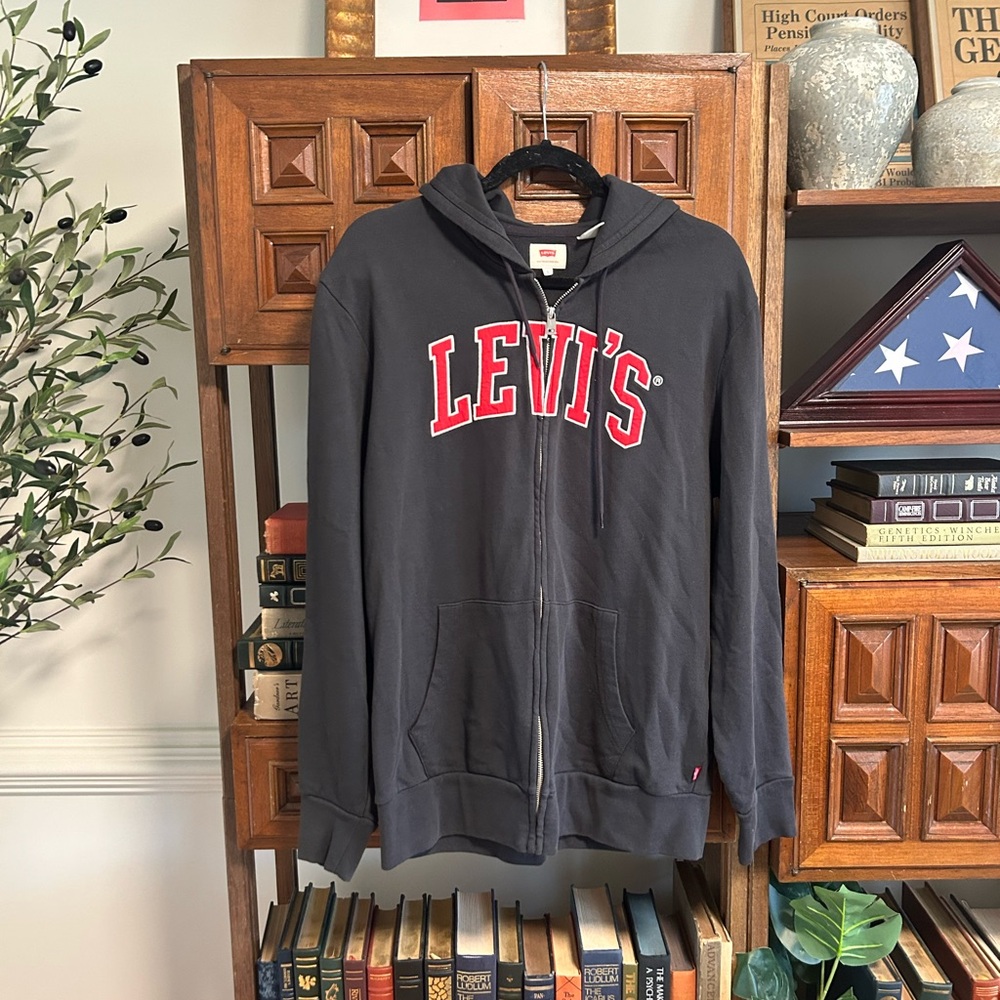 Levi's Vintage Style Hoodie with Red Accents